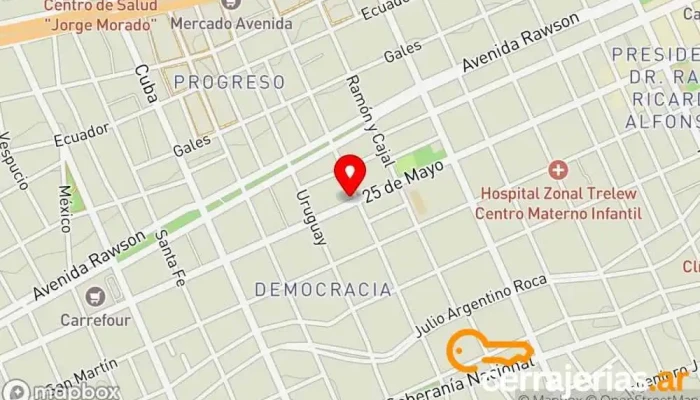mapa de Perren y Cia S.A. Corralon Proveedor de materiales de construcción en Buenos Aires y