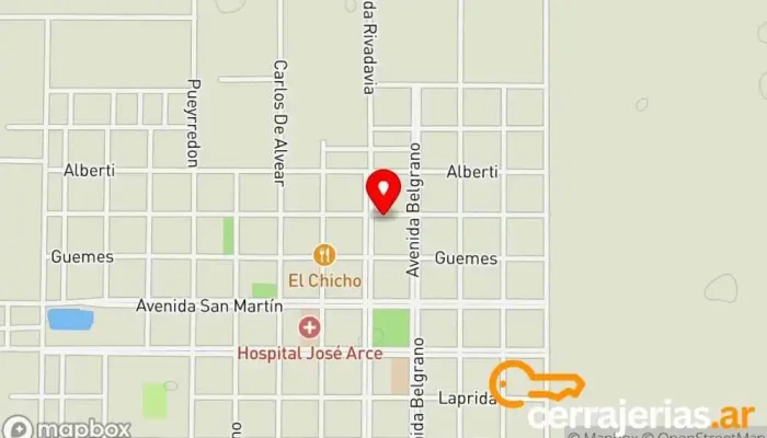 mapa de Pilchería Azul Cielo Tienda de ropa en Las Garcitas