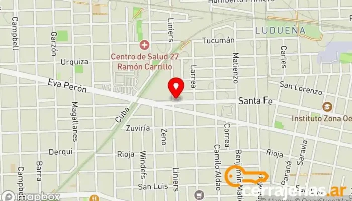 mapa de Pintarena Servicios para la Construcción Empresa de construcción, Herrero, Empresa constructora, Electricista, Constructor, Fontanero, Contratista de revestimientos, Carpintero en Rosario