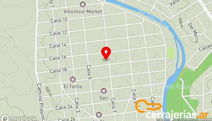 mapa de Pintores santa rosa de calamuchita. M&A Pintura en Santa Rosa de Calamuchita