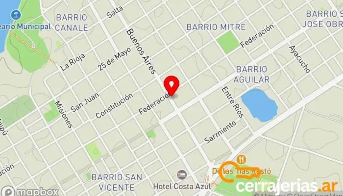 mapa de Pinturerías del Centro - Bella Vista Corrientes Pinturería en Bella Vista