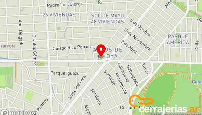 mapa de Plaza Altos de Choya Parque en San Fernando del Valle de Catamarca