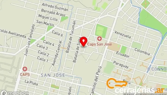 mapa de PMH IRON DESIGN Herrero, Fábrica de muebles en Yerba Buena