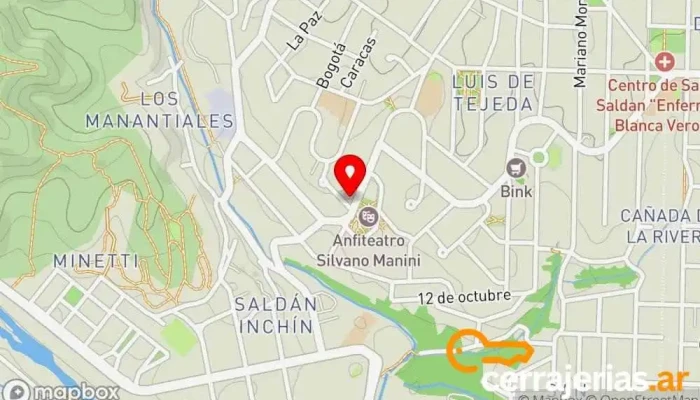 mapa de PORTA SALDAN Tienda de electrodomésticos en Saldan