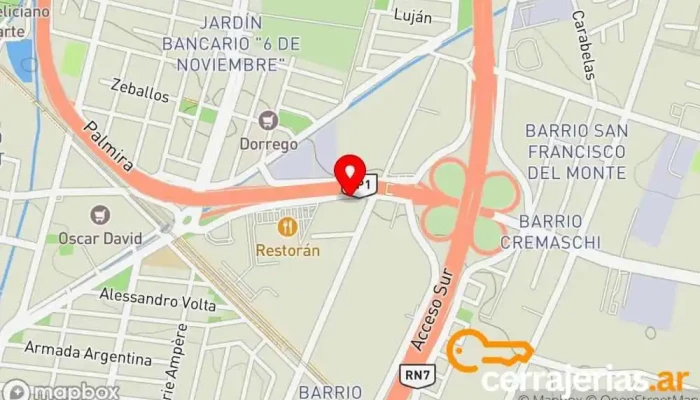 mapa de PPA MENDOZA DISTRIBUIDOR MAYORISTA Tienda de motores eléctricos en Godoy Cruz