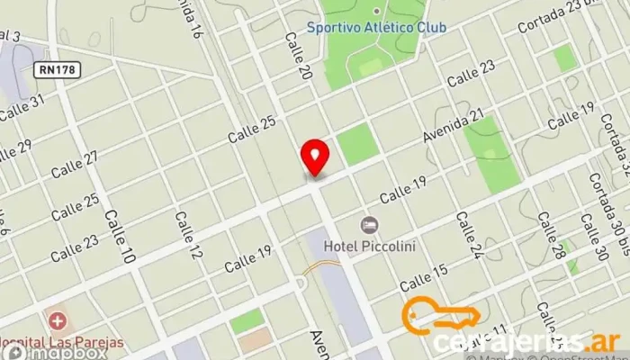 mapa de Pueblo Elisa Restaurante en Las Parejas