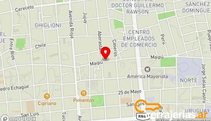mapa de Puertas Aberturas Online Proveedor de puertas en San Juan