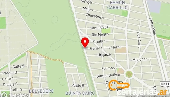 mapa de Puertas del cielo Lugar de culto en Cap. Bermúdez