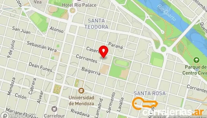 mapa de Puertas del Sol III Edificio de apartamentos en Río Cuarto