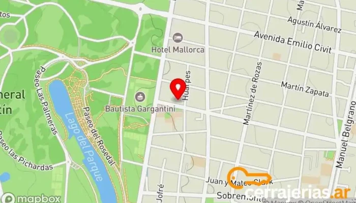 mapa de PURO Espacio de Diseño Empresa de mármoles en Mendoza