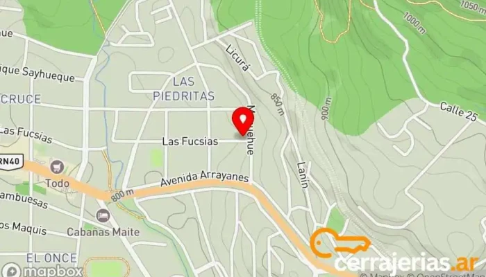 mapa de PVC SUR Aberturas  en Villa La Angostura