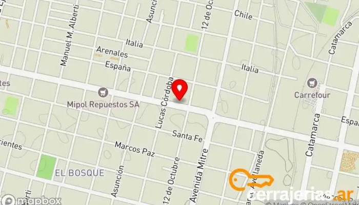 mapa de PVC Tucumán Tienda de artículos de fontanería en San Miguel de Tucumán