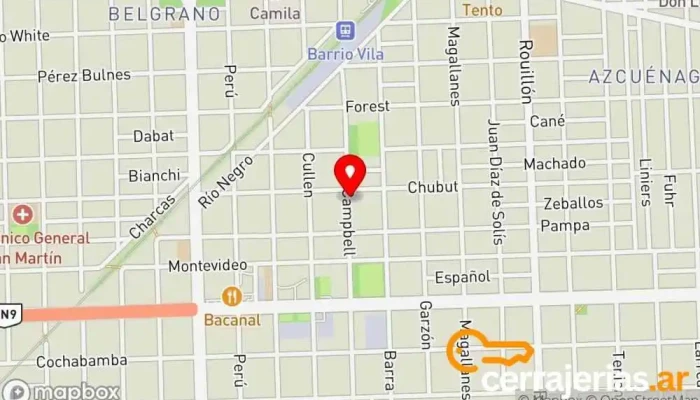 mapa de QualityRosario SRL Empresa de suministros industriales en Rosario
