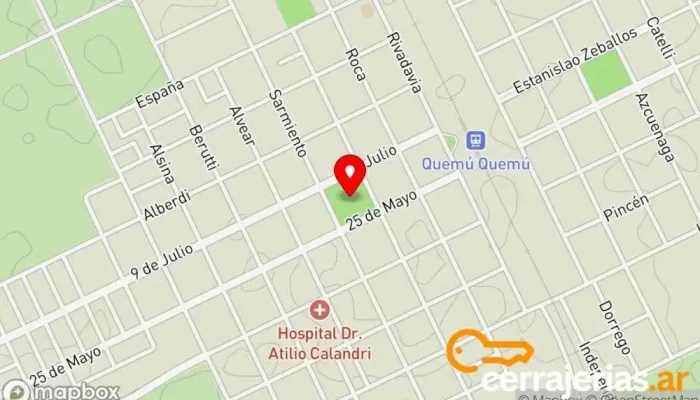 mapa de Quemú Quemú  en Quemú Quemú