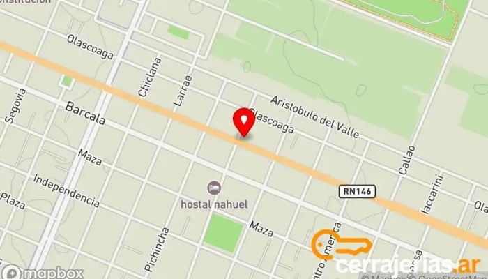 mapa de R El Mundo de Las Aberturas Servicio de instalación de ventanas, Proveedor de puertas para garaje en San Rafael
