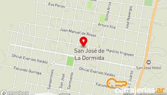mapa de Red del Interior Tienda de electrodomésticos en San Jose de la Dormida