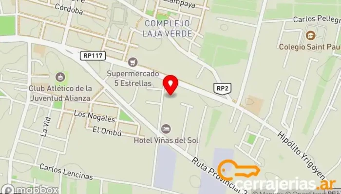 mapa de RESERV S.R.L. Empresa constructora en Santa Lucía