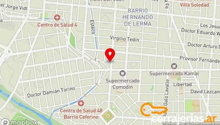 mapa de REZA - Amoblamientos & Aberturas Tienda de muebles, Proveedor de puertas para garaje, Tienda de muebles de exterior en Salta
