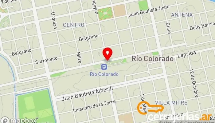 mapa de Río Colorado  en Río Colorado