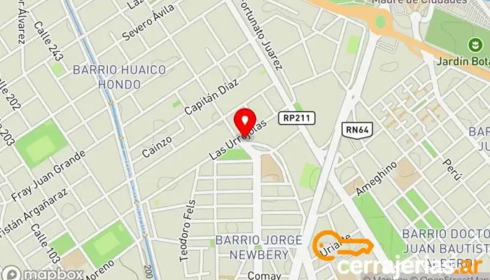 mapa de RM Fabrica de Aberturas Fábrica de puertas en BAF
