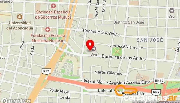 mapa de ROIG AMOBLAMIENTOS Carpintero en Villa Nueva