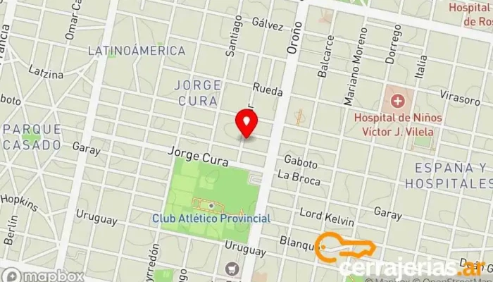 mapa de ROSARIO ABERTURAS Fábrica, Oficinas de empresa en Rosario