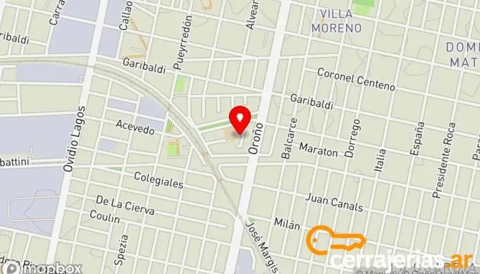 mapa de Rosario Cerramientos Empresa constructora en Rosario