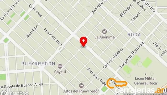 mapa de Sagosa S.C.C. Sucursal Showroom Proveedor de materiales de construcción en U9003 Comodoro Rivadavia