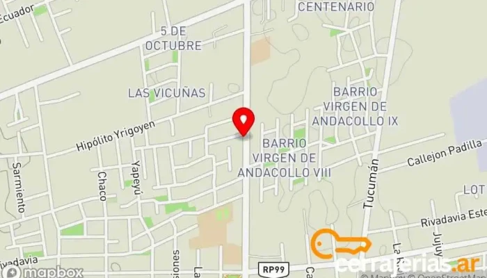 mapa de Salón Jonatalu Salón para eventos en Chimbas