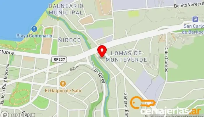 mapa de Salpacc Aberturas Fábrica, Tienda de ventanas de plástico en San Carlos de Bariloche