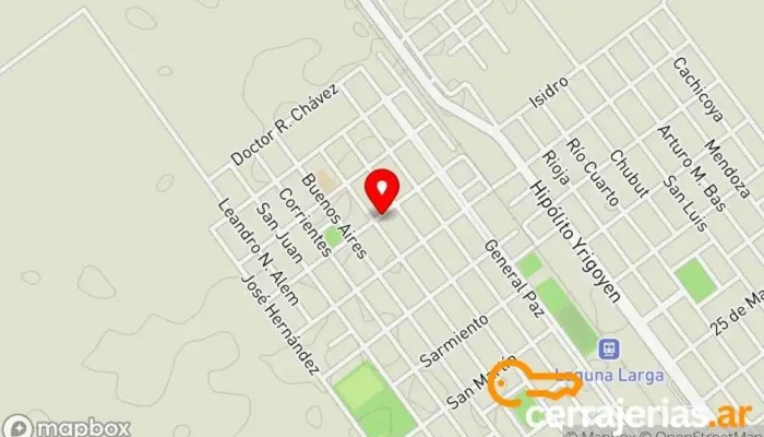 mapa de Sampa Aberturas Fábrica en Laguna Larga
