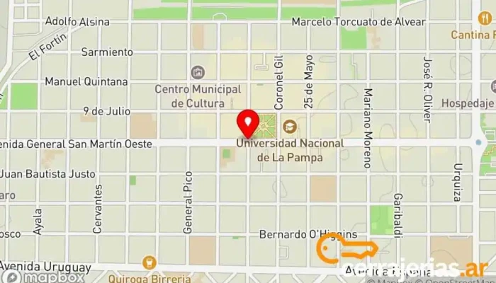mapa de Santa Rosa  en Santa Rosa
