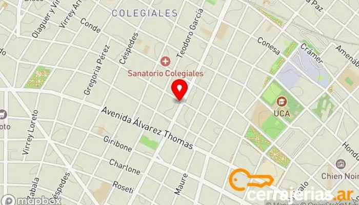 mapa de Santy Cerrajero, Zapatero en FPO