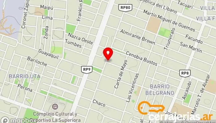 mapa de SERTECOM Consultora informática en Rawson