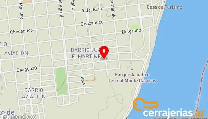 mapa de SERVI MURUA Tienda de artículos para el hogar en Monte Caseros