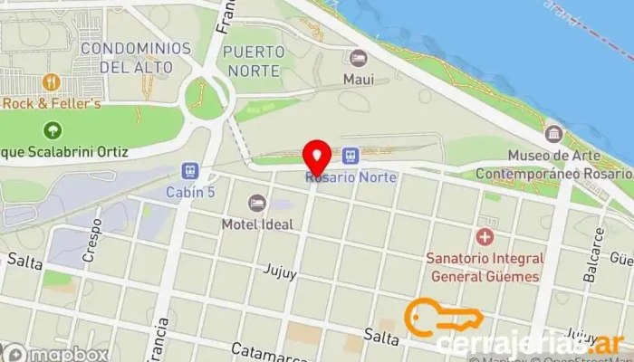 mapa de SISS | Puertas Blindadas & Puertas BUNKER Proveedor de sistemas de seguridad, Fábrica de puertas, Cerrajero, Tienda de cajas fuertes en Rosario