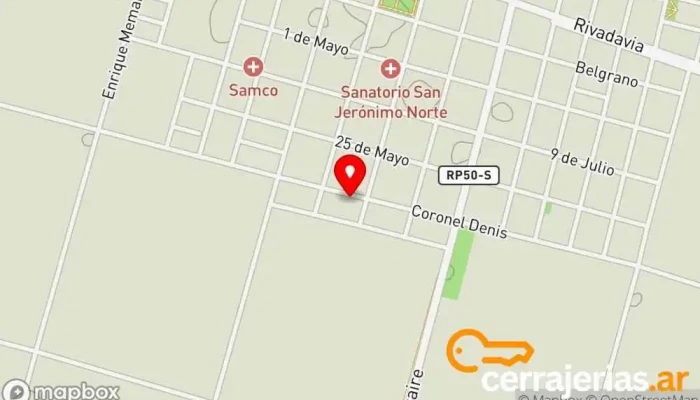 mapa de SJ Muebles Fábrica de muebles en San Jeronimo Nte.