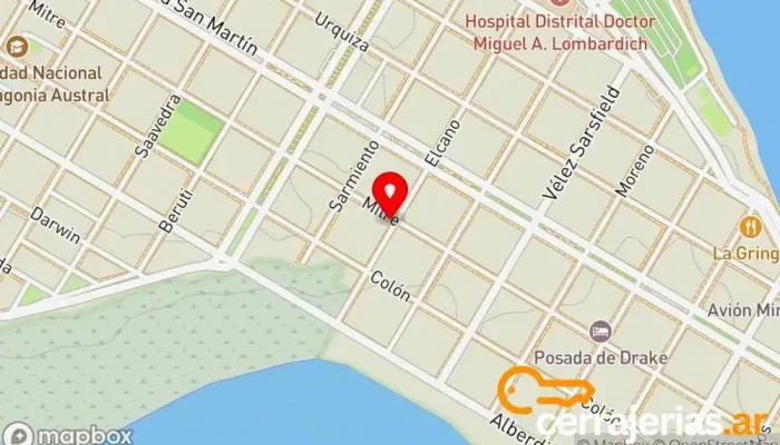 mapa de SoHo Maderas Establecimiento de venta de madera en Z9310 Puerto San Julian