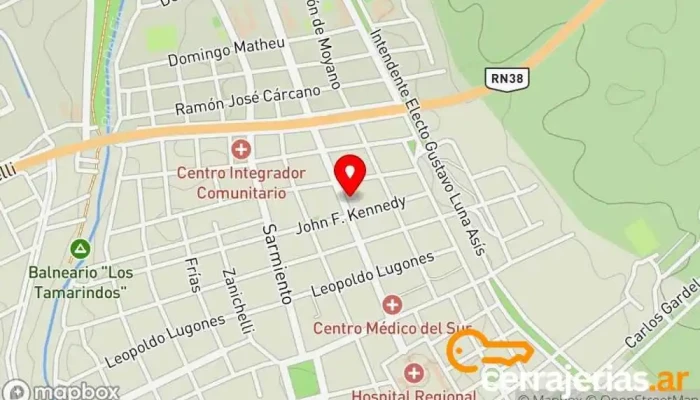 mapa de Supermercado De Puerta Supermercado en Cruz del Eje