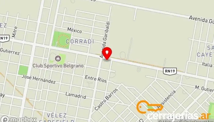 mapa de Taborda Comercial Proveedor de aluminio en San Francisco