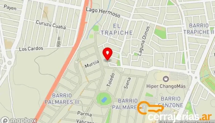 mapa de Tampa Pintura, Contratista de materiales para suelos, Servicio de impermeabilización, Departamento de obras públicas, Contratista de revestimientos en Godoy Cruz