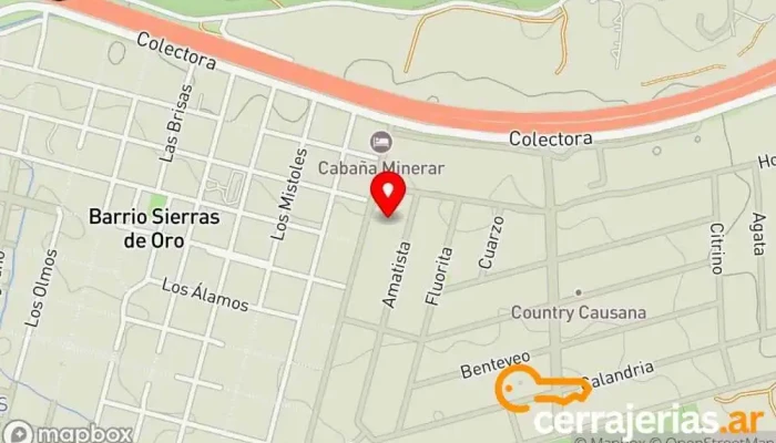 mapa de Tecnologia Informatica Sistemas Hotel en Malagueño