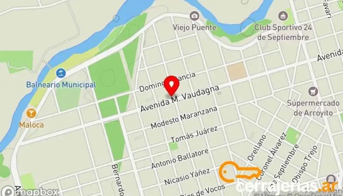mapa de THIALMA HERRERIA Soldador en Arroyito