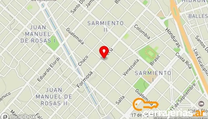 mapa de TMD-FABRICA DE ABERTURAS DE ALUMINIO Fábrica de puertas, Ventana de aluminio en Centenario
