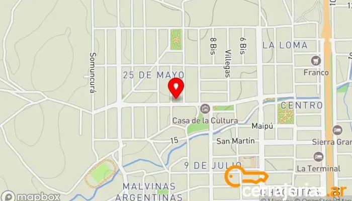 mapa de Tnt Fábrica de puertas en Sierra Grande
