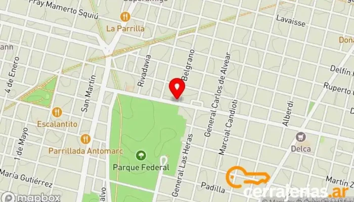 mapa de Todo Aluminio  en Santa Fe de la Vera Cruz