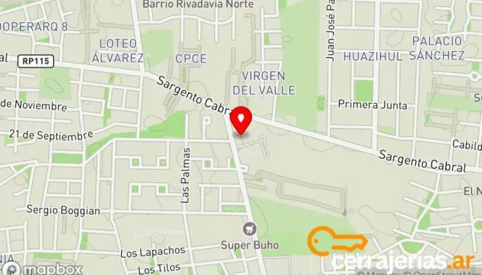 mapa de TODO PUERTAS SAN JUAN Fábrica de puertas en Rivadavia