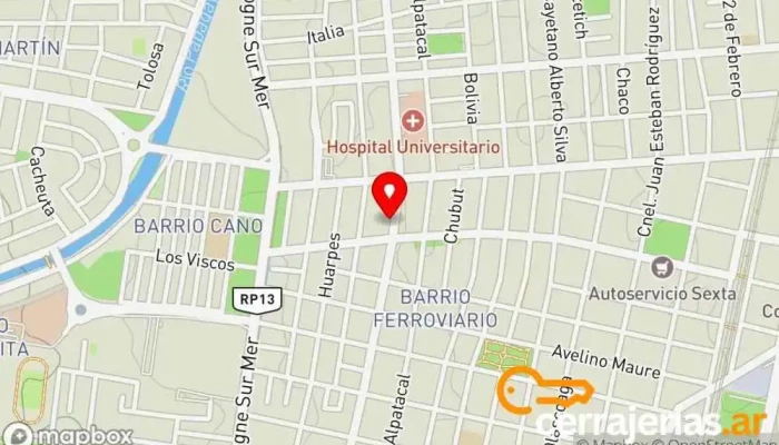 mapa de TreeHouse Carpinteria Carpintero, Servicio de restauración de muebles antiguos, Fábrica de muebles, Diseñador de iluminación de paisajismo en Mendoza