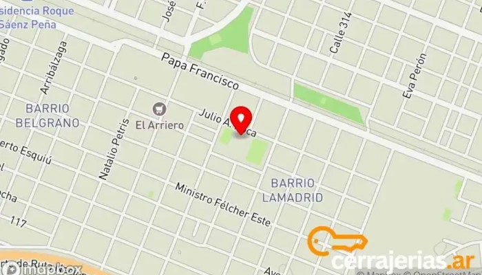 mapa de TuSpacioMSA Centro de estética en Sáenz Peña