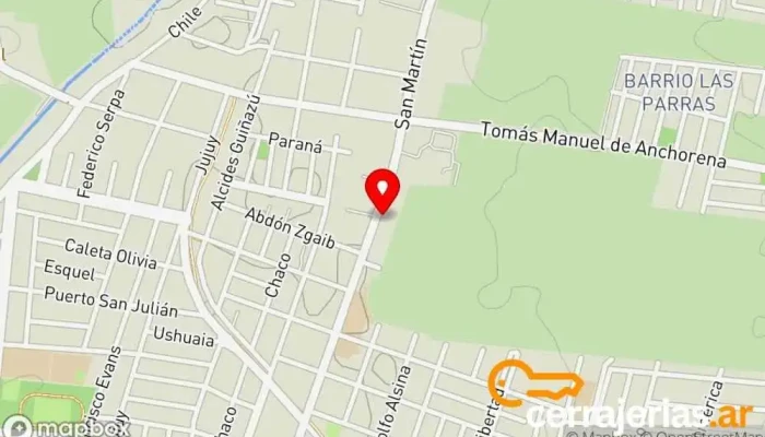 mapa de Ventec Ventana de aluminio, Tienda de cristales, Fábrica en Luján de Cuyo